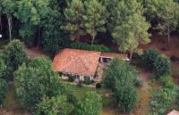 La villa des bois vue du ciel